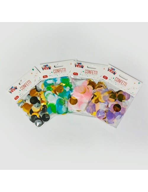 Bolsitas Confeti Redondo Grande Mix Papel y Metalizado