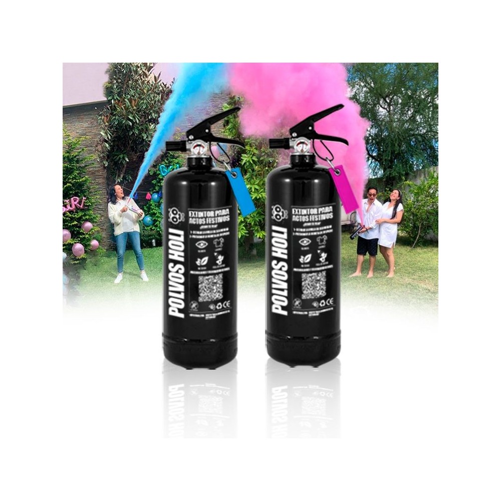 Extintores Polvos Holi Gender Reveal