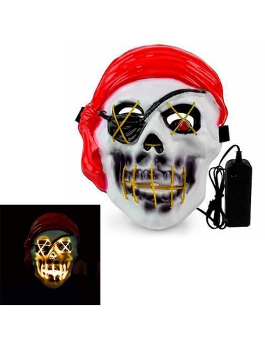 Máscara LED Pirata