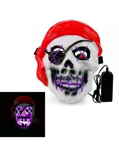 Máscara LED Pirata