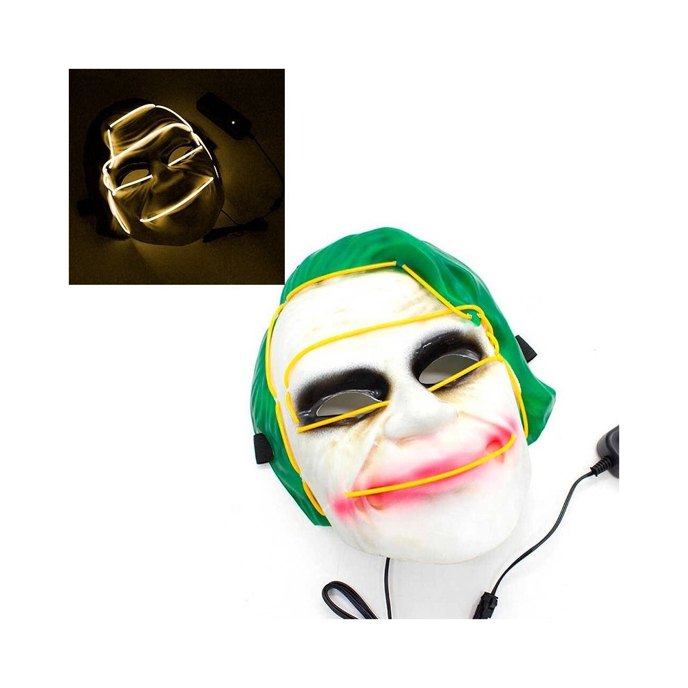 Máscara Led Joker Amarilla