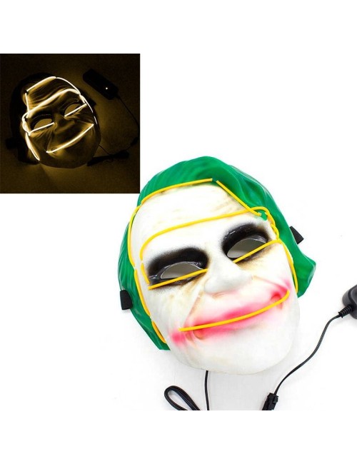 Máscara Led Joker Amarilla
