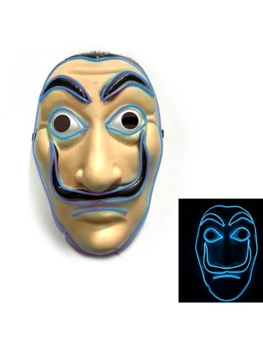 Máscara Led Casa de Papel Azul