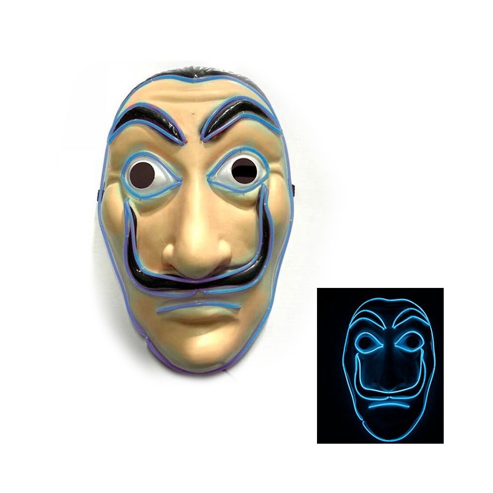 Máscara Led Casa de Papel Azul