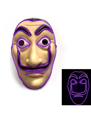 Máscara Led Casa de Papel Amarillo