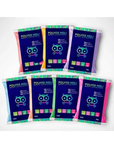Comprar Polvos Holi de Colores de 1 kg amarillo