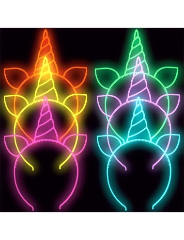 Diademas fluorescentes uv...