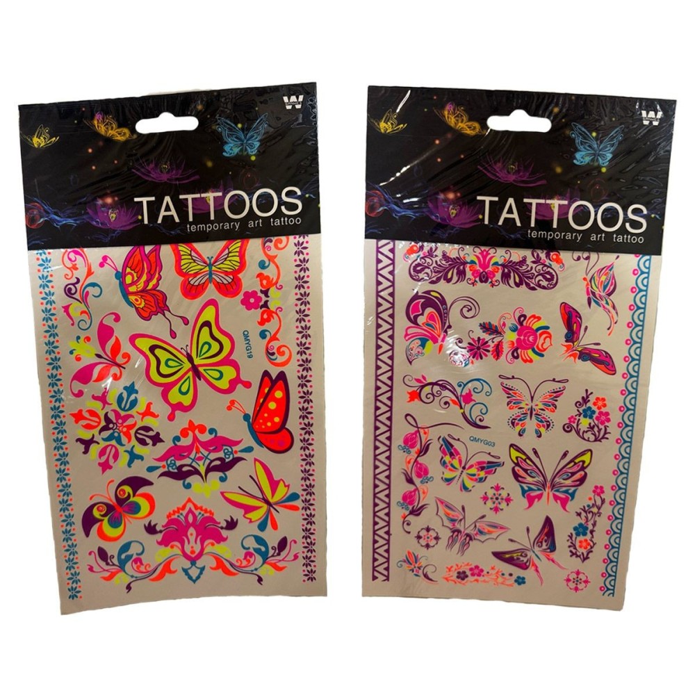 tatuajes temporales ultravioletas