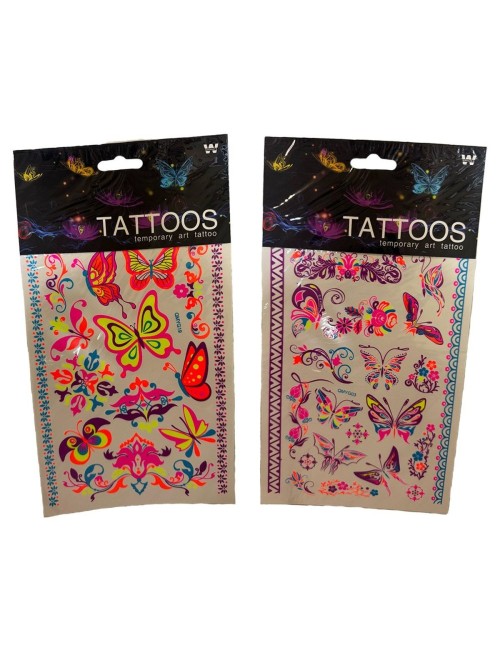 tatuajes temporales ultravioletas