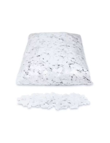 Confeti cuadrado biodegradable papel blanco