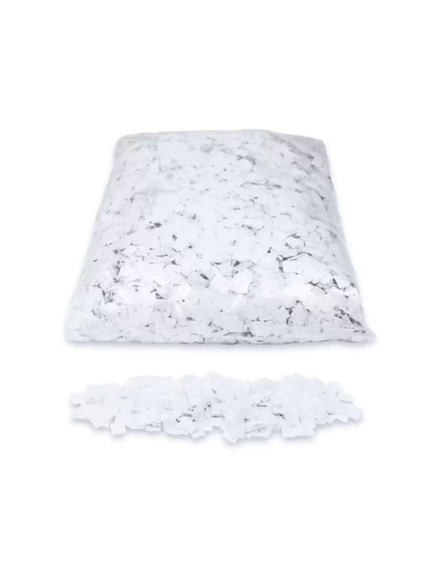 Confeti cuadrado biodegradable papel blanco