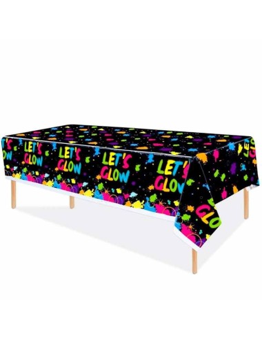 Mantel desechable efecto neón