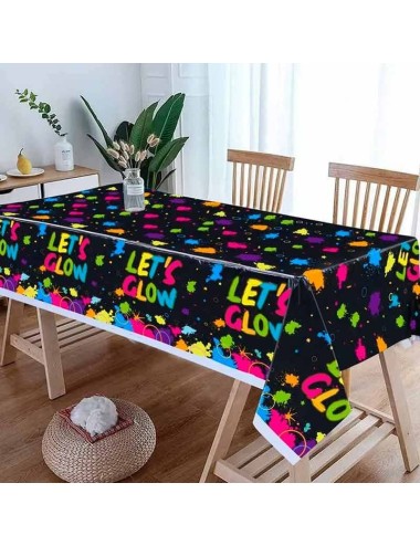 Mantel desechable efecto neón
