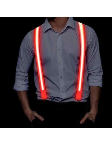 tirantes led luminosos azul