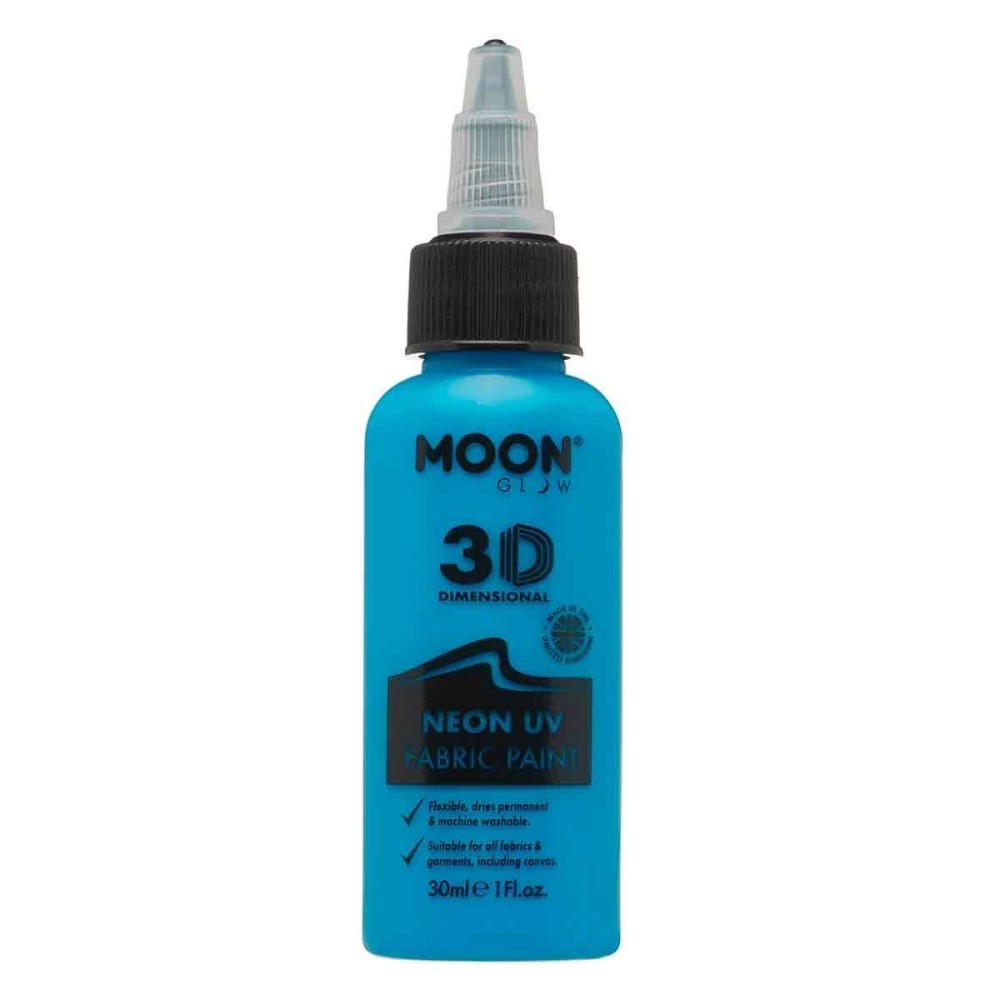 Pintura Fluorescente para la Ropa 30 ml azul