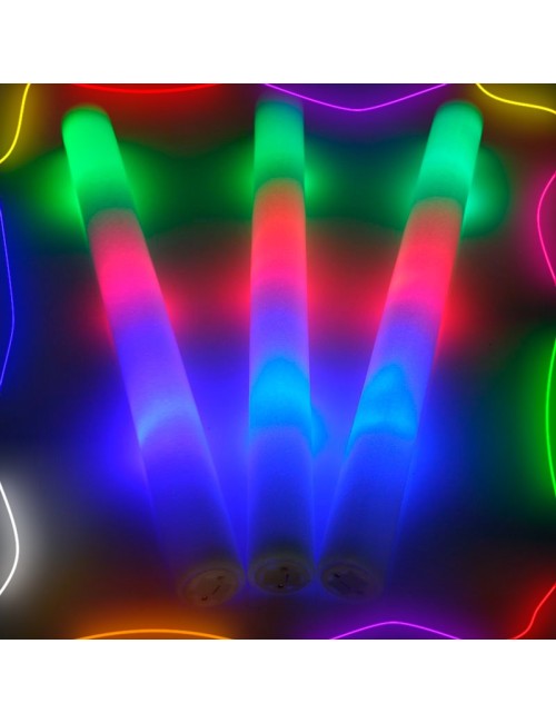 Diverxioon - Palos LED tricolor 🔵🟢🔴 de espuma de