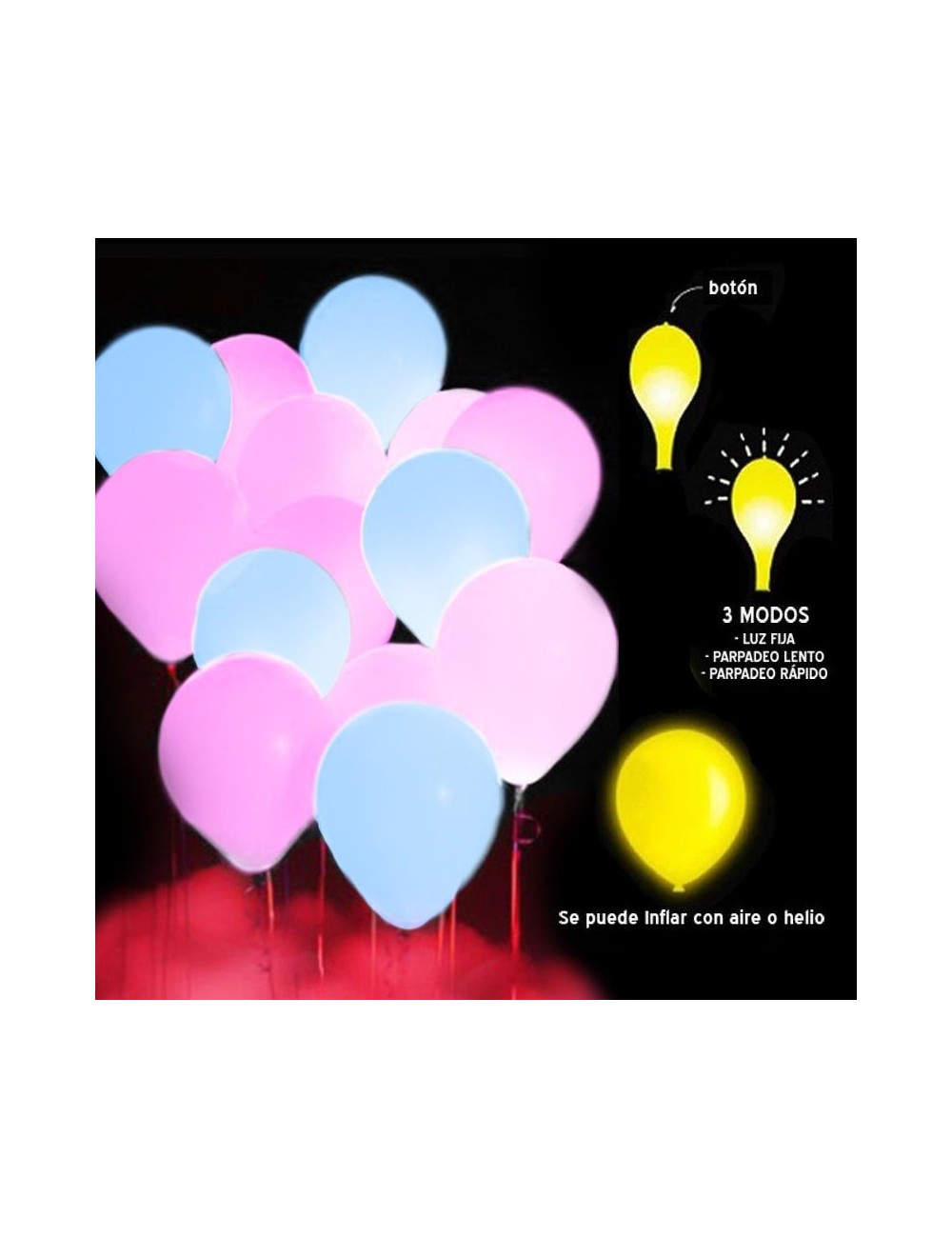 Pack Fiesta del Semáforo con Colgantes Fluorescentes