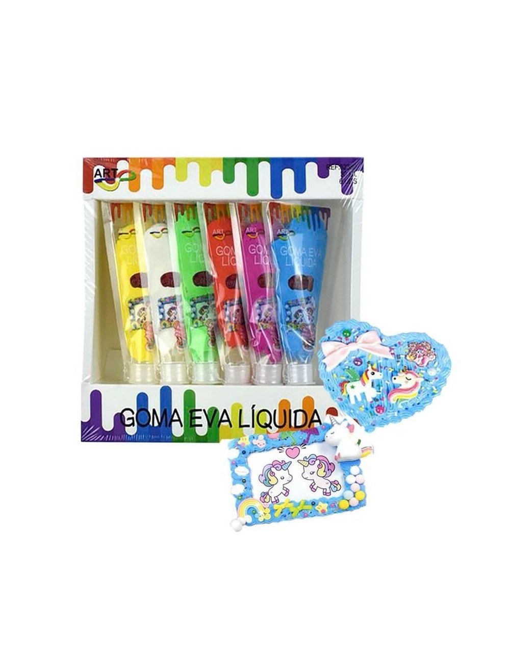 Gafas luminosas redondas azules