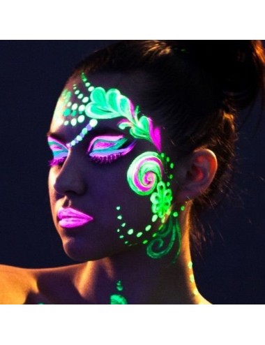 Linea de ojos fluorescente (brilla en la oscuridad)