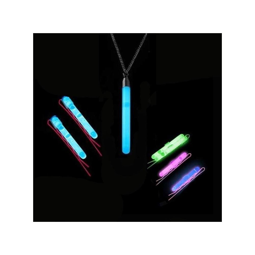 Collar y horquillas luminosas fluorescentes