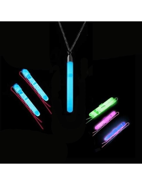 Collar y horquillas luminosas fluorescentes