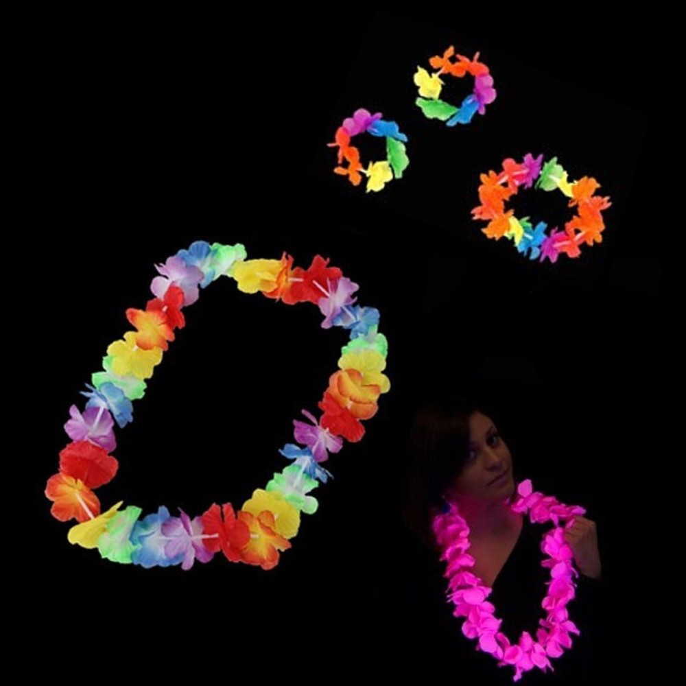 Collar Hawaiano Fluorescente