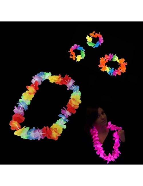 Collar Hawaiano Fluorescente