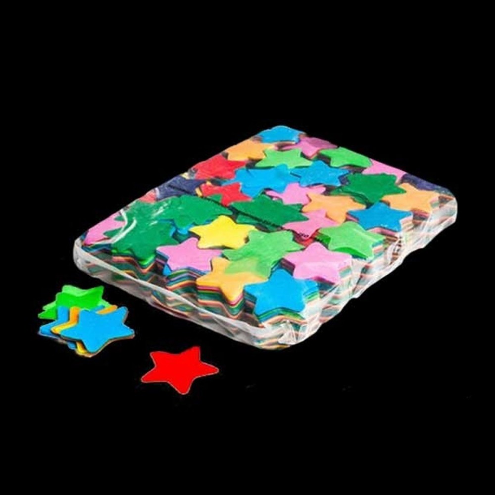confeti papel estrellas