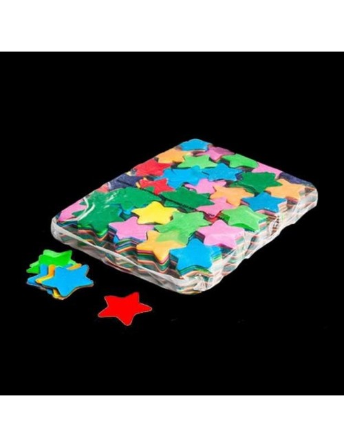 confeti papel estrellas