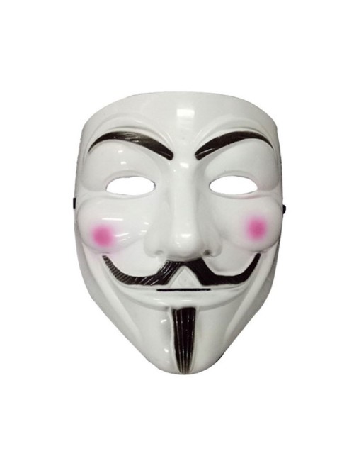 Mascara V de Vendetta -Anonymous blanca