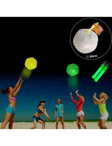 Pelota de playa luminosa