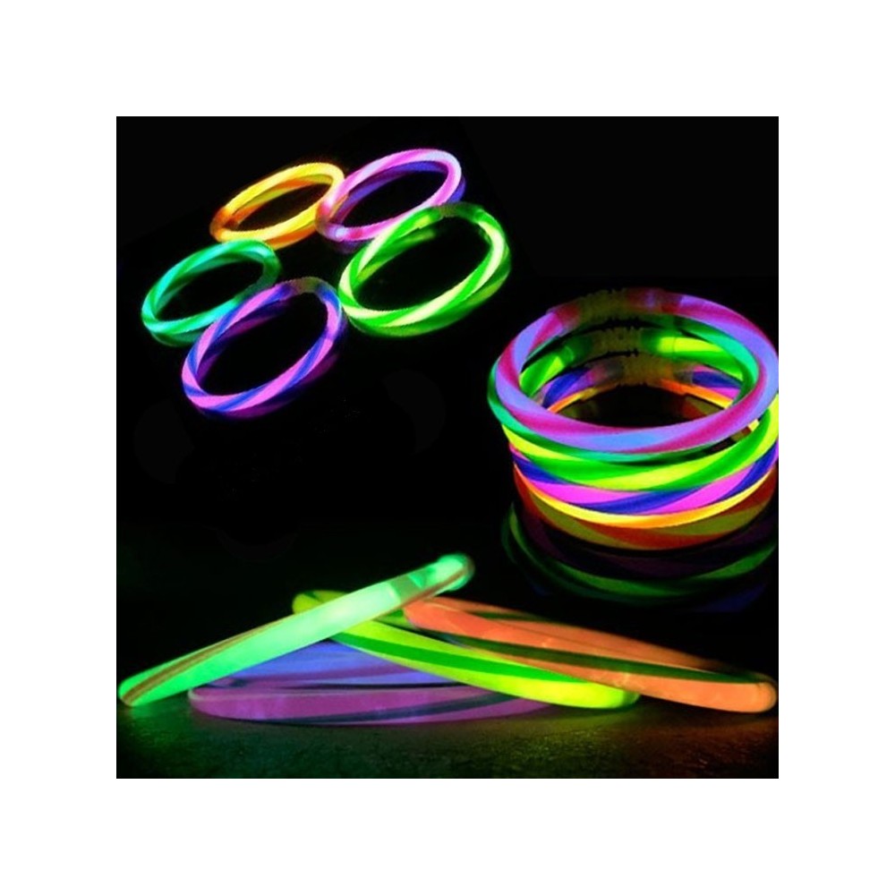 pulseras luminosas regaliz fluorescentes