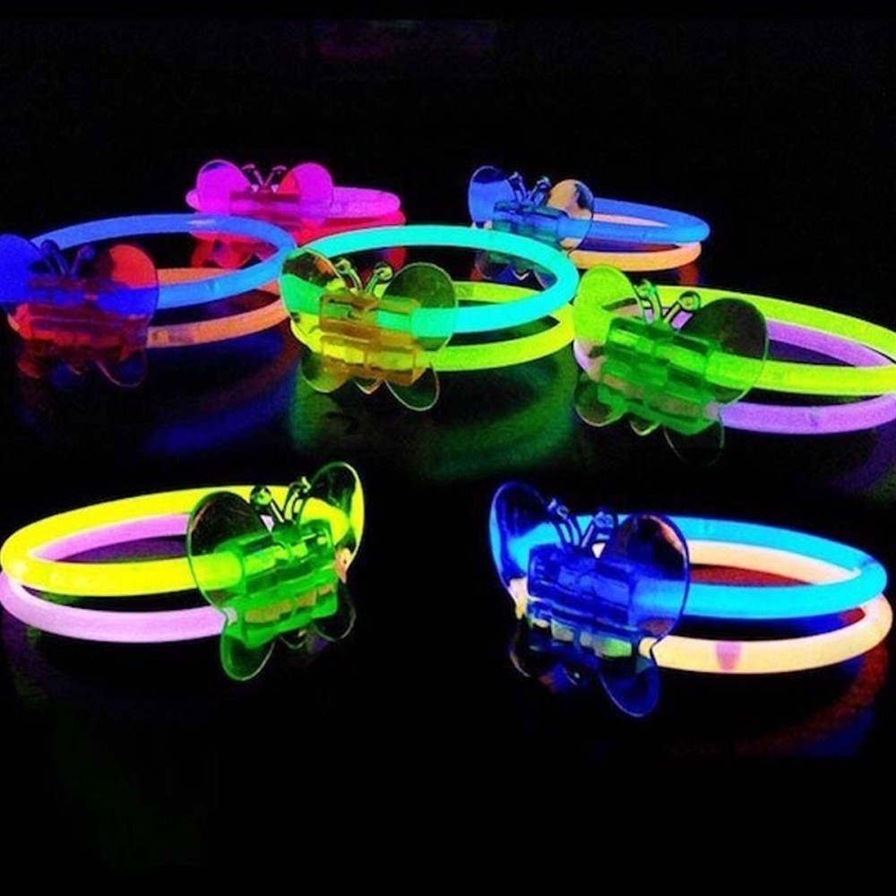 Pulseras luminosas mariposa