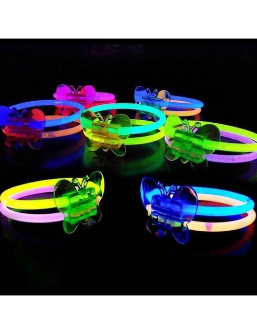 Pulseras luminosas mariposa