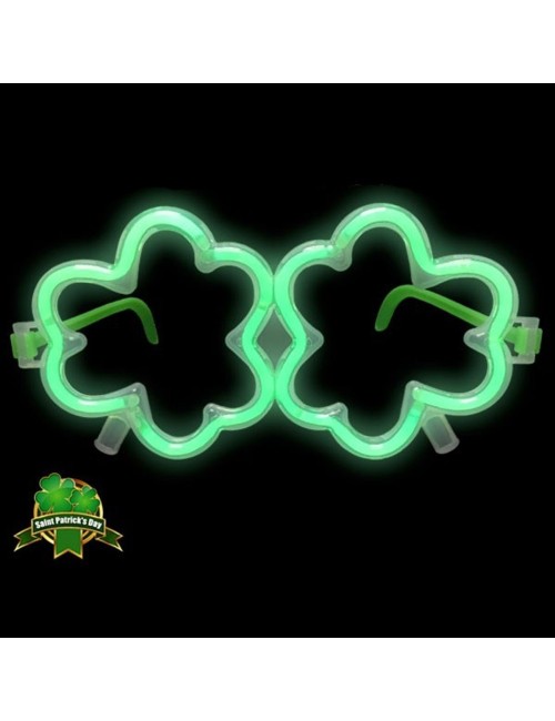 Gafas fluorescentes trébol