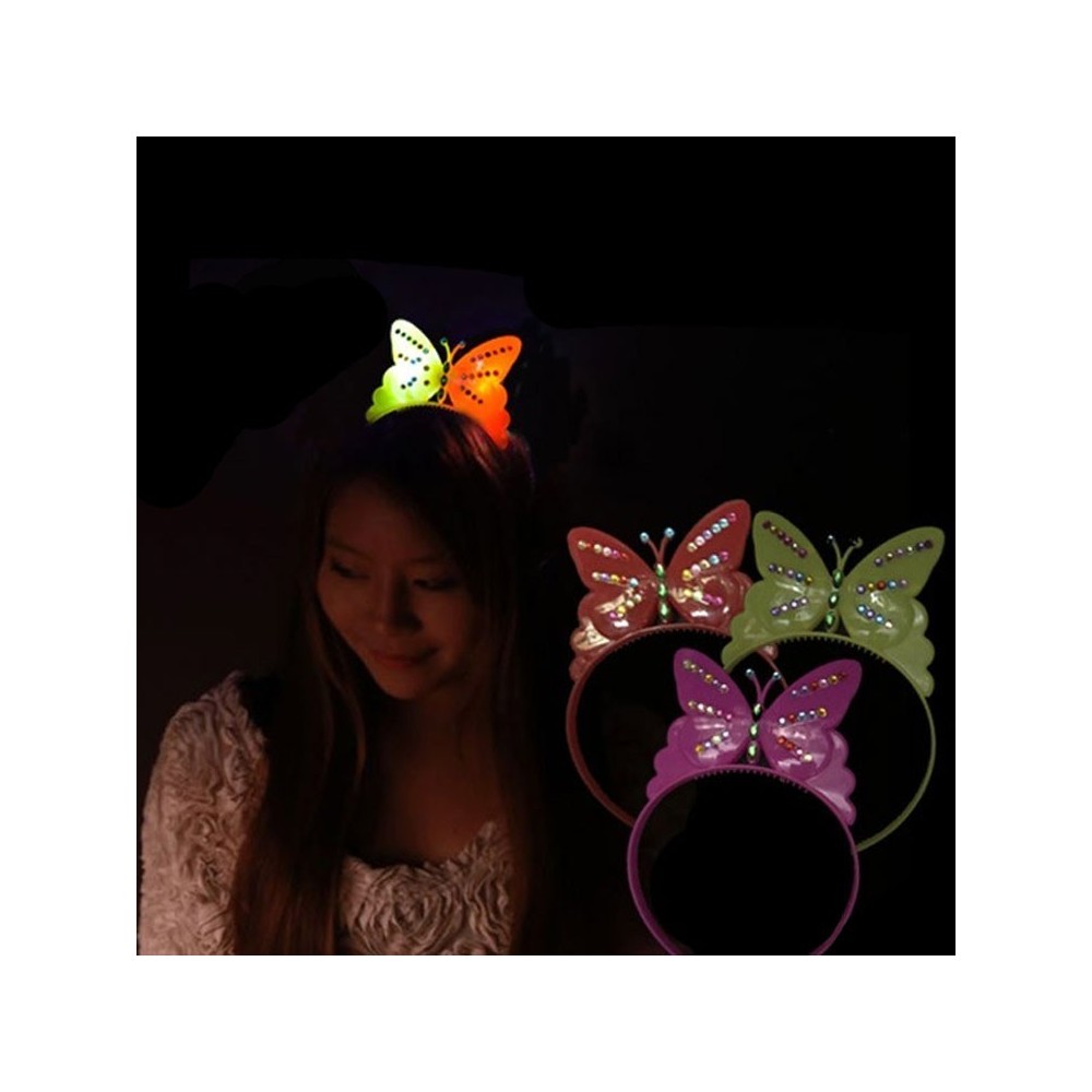 Diadema LED mariposa