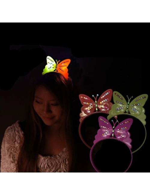 Diadema LED mariposa