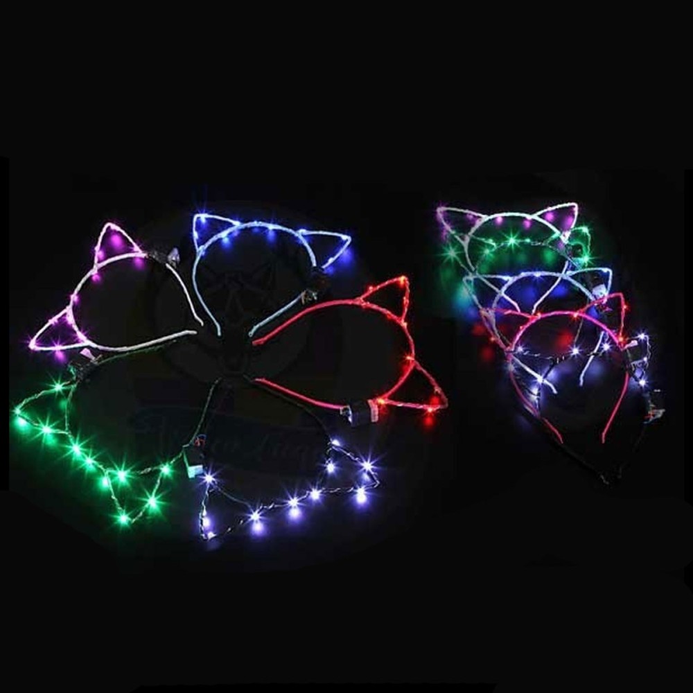 Diadema LED Orejas de Gato