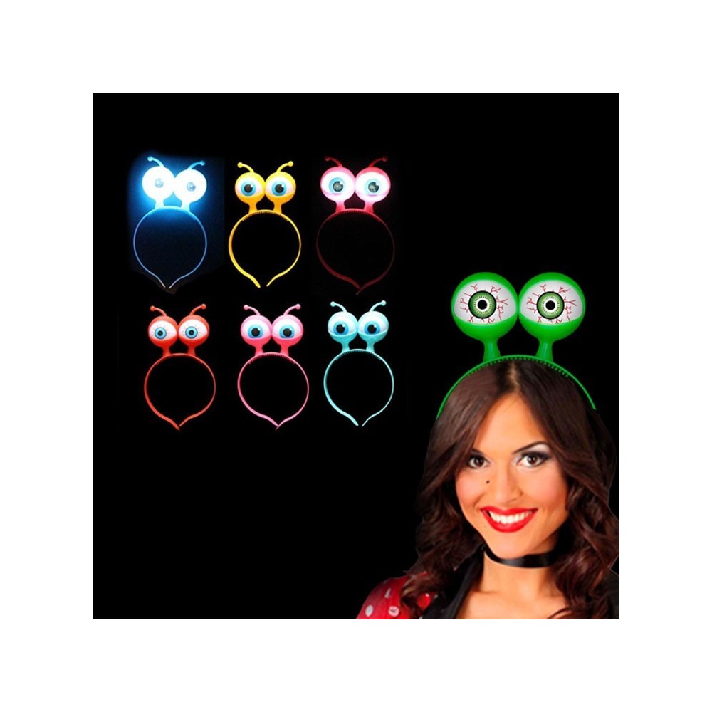 Diadema Luminosa Ojos Alien LED