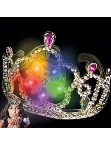 Corona luminosa con luz LED