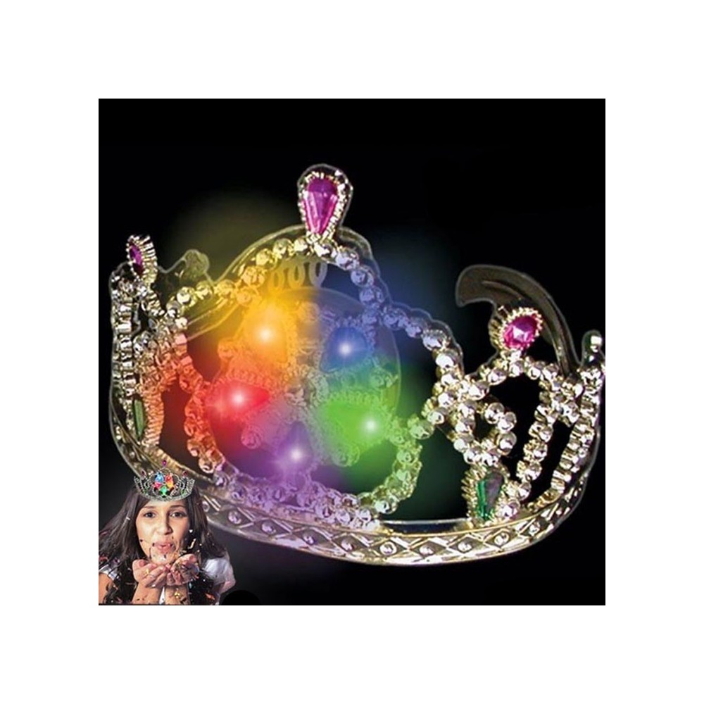 Corona luminosa con luz LED